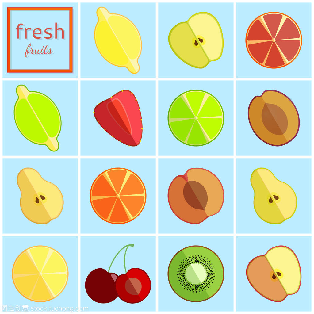 清新水果系列矢量插圖在包裝設(shè)計(jì)中的應(yīng)用